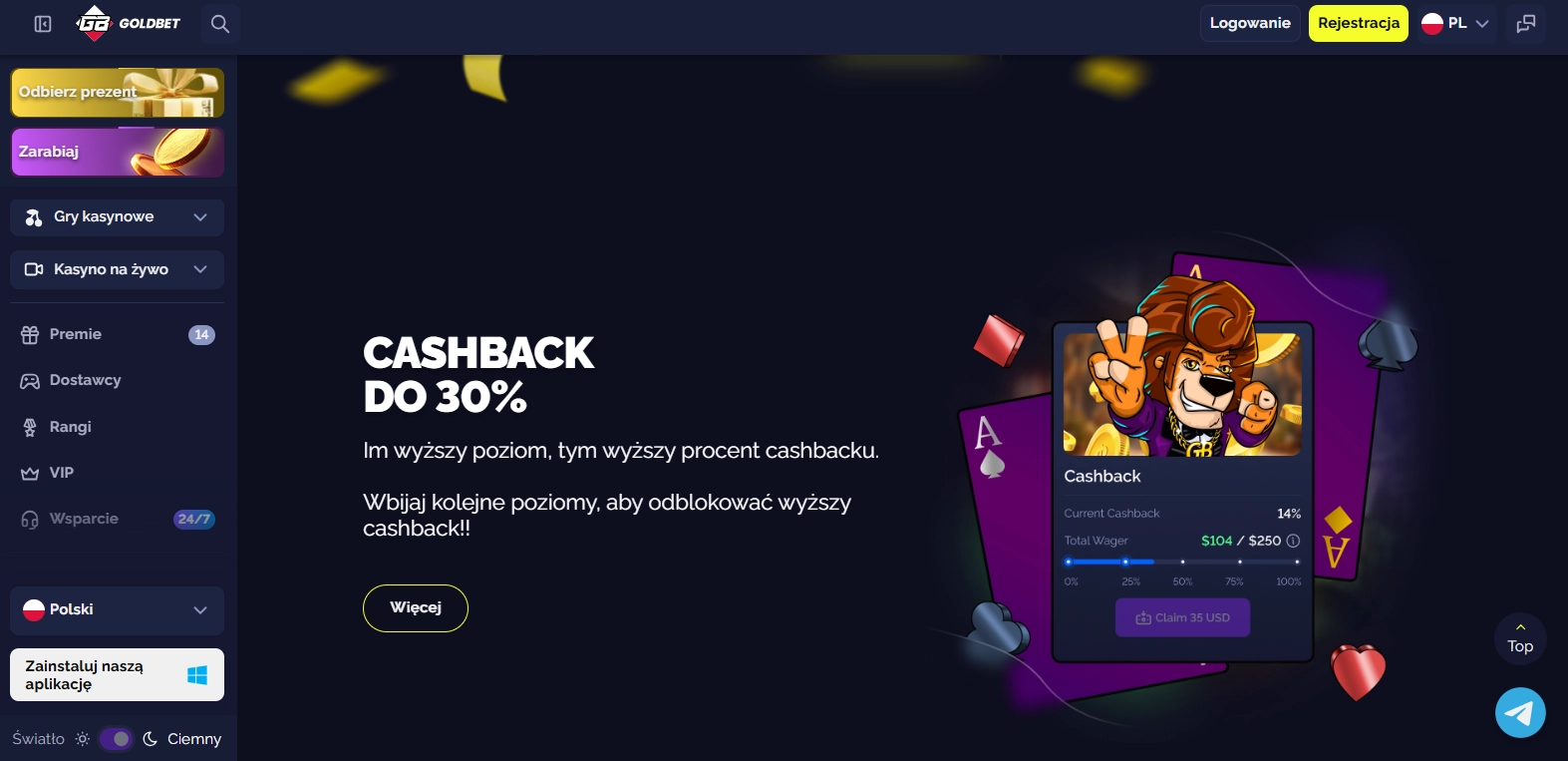 Jak zainstalować Goldbet Casino app na telefonie Polska